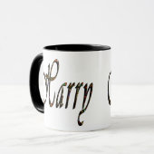 Harry, Nom, Logo, Mug Combo Black Ringer. (Devant gauche)