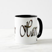 Harry, Nom, Logo, Mug Combo Black Ringer. (Devant droit)