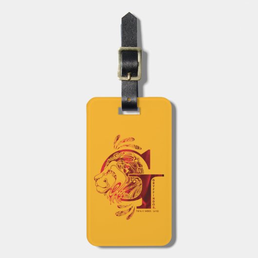 Harry Potter | Aguamenti GRYFFINDOR™ Grafisch ontw Bagagelabel (Voorkant verticaal)