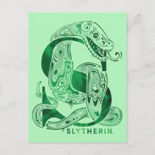 Harry Potter   Aguamenti SLYTHERIN™ Grafisch ontwe Briefkaart