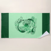 Harry Potter | Aguamenti SLYTHERIN™ Graphic Strandlaken (Voorkant)