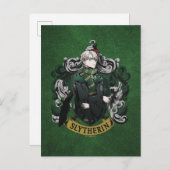 HARRY POTTER™ | Anime Draco Malfoy House Crest Briefkaart (Voorkant / Achterkant)