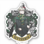 HARRY POTTER™ | Anime Draco Malfoy House Crest Sticker (Voorkant)