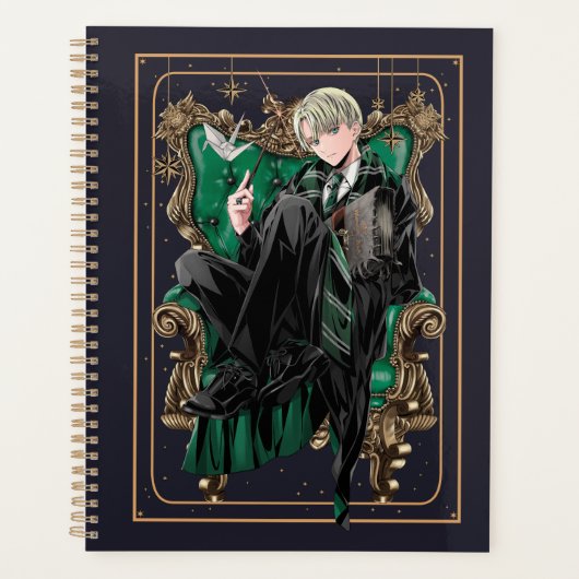 HARRY POTTER™ | Anime Draco Malfoy Zittend Planner (Voorkant)