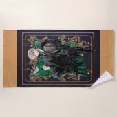 HARRY POTTER™ | Anime Draco Malfoy Zittend Strandlaken (Voorkant)