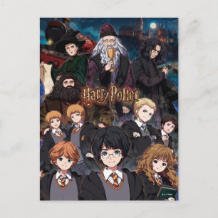 HARRY POTTER™ Anime Ensemble Scène Briefkaart