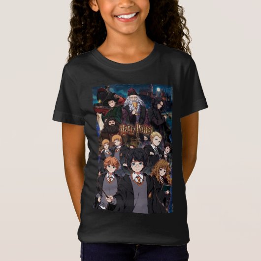 HARRY POTTER™ Anime Ensemble Scène T-shirt (Voorkant)