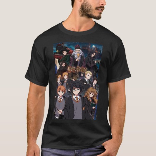 HARRY POTTER™ Anime Ensemble Scene T-shirt (Voorkant)