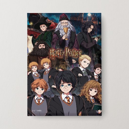 HARRY POTTER™ Anime Ensemblescène Button (Voorkant)