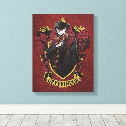 HARRY POTTER™ | Anime HARRY POTTER™ Crest Canvas Afdruk (Insitu (Houten vloer))