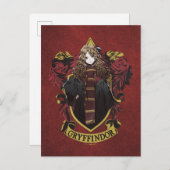 HARRY POTTER™ | Anime Hermione House Crest Briefkaart (Voorkant / Achterkant)