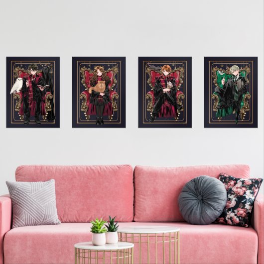 HARRY POTTER™ Anime Karakter Illustraties Muurkunst Sets (Woonkamer)