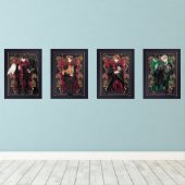 HARRY POTTER™ Anime Karakter Illustraties Muurkunst Sets (Houten vloer)