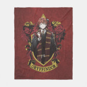 HARRY POTTER™ | Anime Ron Weasley House Crest Fleece Deken (Voorkant)