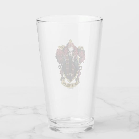 HARRY POTTER™ | Anime Ron Weasley House Crest Glas (Achterkant)