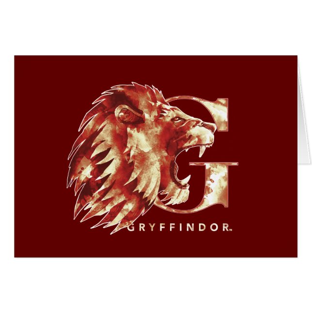 Harry Potter | Aquarelle Lion GRYFFINDOR™ (Devant horizontal)