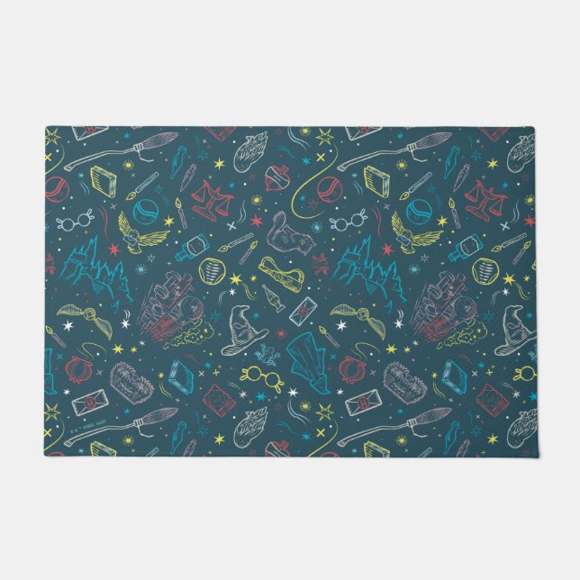 HARRY POTTER™ Artifacts Line Art Pattern Deurmat (Voorkant)