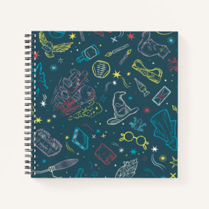 HARRY POTTER™ Artifacts Line Art Pattern Notitieboek
