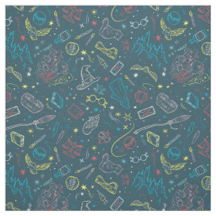 HARRY POTTER™ Artifacts Line Art Pattern Stof