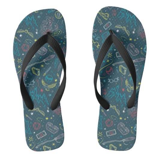 HARRY POTTER™ Artifacts Line Art Pattern Teenslippers (Voetbed)