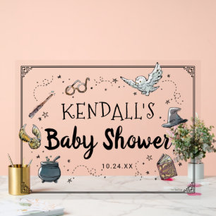 Harry Potter Baby Shower Acryl Bord
