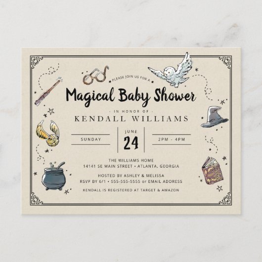 Harry Potter Baby shower Briefkaart (Voorkant)