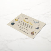 Harry Potter | Baby shower Hartelijk dank Folie Uitnodiging Briefkaart (Gedraaid)