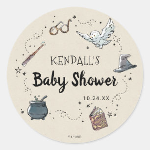 Harry Potter Baby shower Ronde Sticker