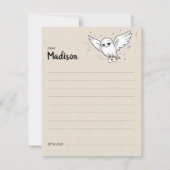 HARRY POTTER™ Baby shower Tijdcapsule Opmerking Notitiekaartje (Voorkant)