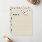 HARRY POTTER™ Baby shower Tijdcapsule Opmerking Notitiekaartje (Voorkant / Achterkant in situ)