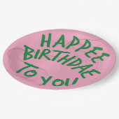 Harry Potter Birthdae/Birthday Cake Papieren Bordje (Gekanteld)