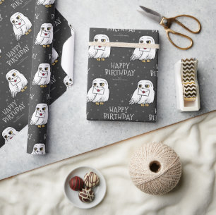 Harry Potter Birthday   Hedwig Chalkboard Cadeaupapier