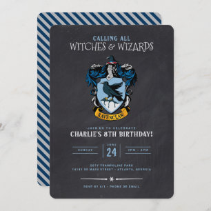Harry Potter Birthday   Ravenclaw Chalkboard Kaart