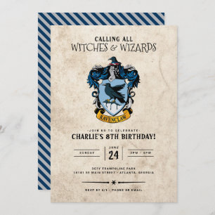 Harry Potter Birthday Ravenclaw-uitnodiging Kaart
