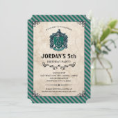 Harry Potter Birthday | Slytherin Kaart (Staand voorkant)