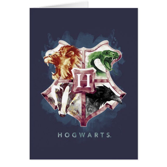 Harry Potter | Blason HOGWARTS™ Aquarelle (Devant)