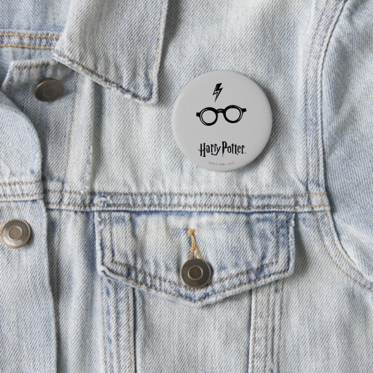 Harry Potter | Bliksem en bril Ronde Button 5,7 Cm (In situ)