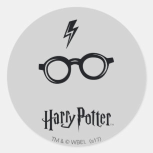 Harry Potter Bliksem en bril Ronde Sticker