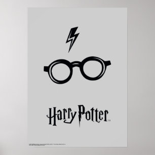 Harry Potter   Bliksemlitteken en Bril Poster