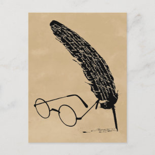 Harry Potter Bril en ganzenveer Briefkaart