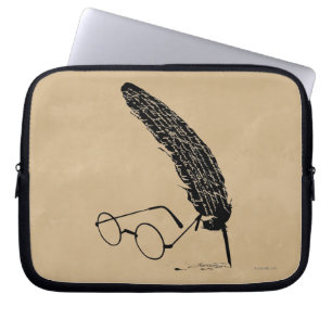 Harry Potter Bril en ganzenveer Laptop Sleeve