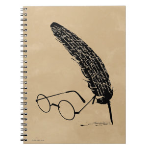 Harry Potter Bril en ganzenveer Notitieboek