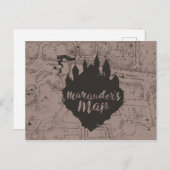 Harry Potter | Carte du château Marauder de HOGWAR (Devant / Derrière)