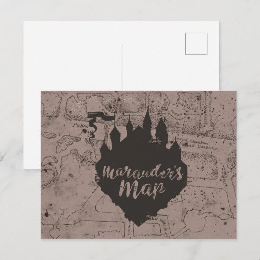 Harry Potter | Carte du château Marauder de HOGWAR (Devant / Derrière)