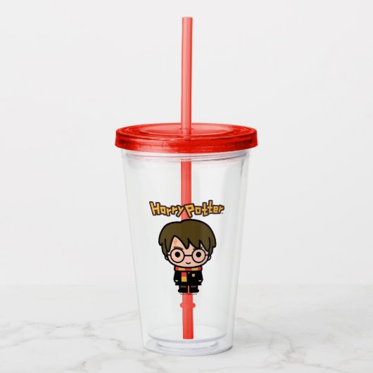 Harry Potter Cartoon Character Art Acryl Drinkbeker (Voorkant)