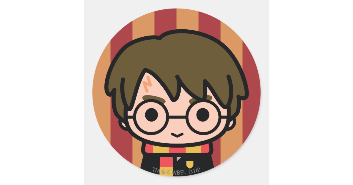 Harry Potter Cartoon Character Art Ronde Sticker Zazzle Be