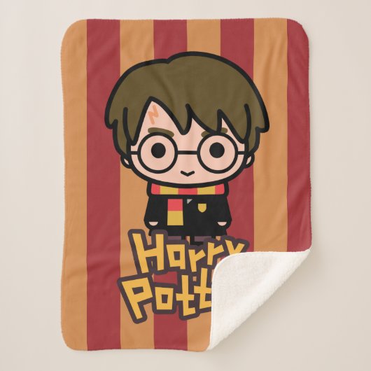 Harry Potter Cartoon Character Art Sherpa Deken (Voorkant)