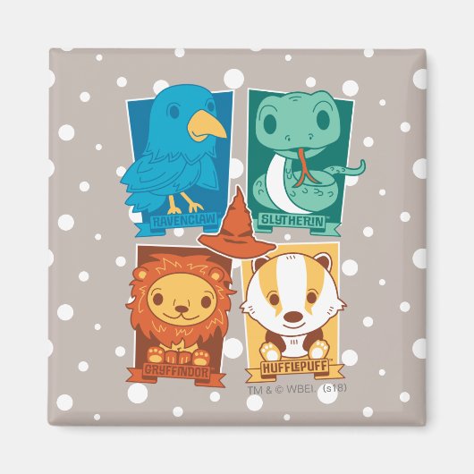 HARRY POTTER™ | CARTOON HOGWARTS™ HUISS MAGNEET (Voorkant)