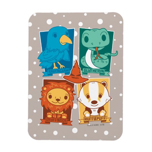 HARRY POTTER™ | CARTOON HOGWARTS™ HUISS MAGNEET (Verticaal)