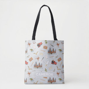 Harry Potter Cartoon Hogwarts Patroon Draagtas